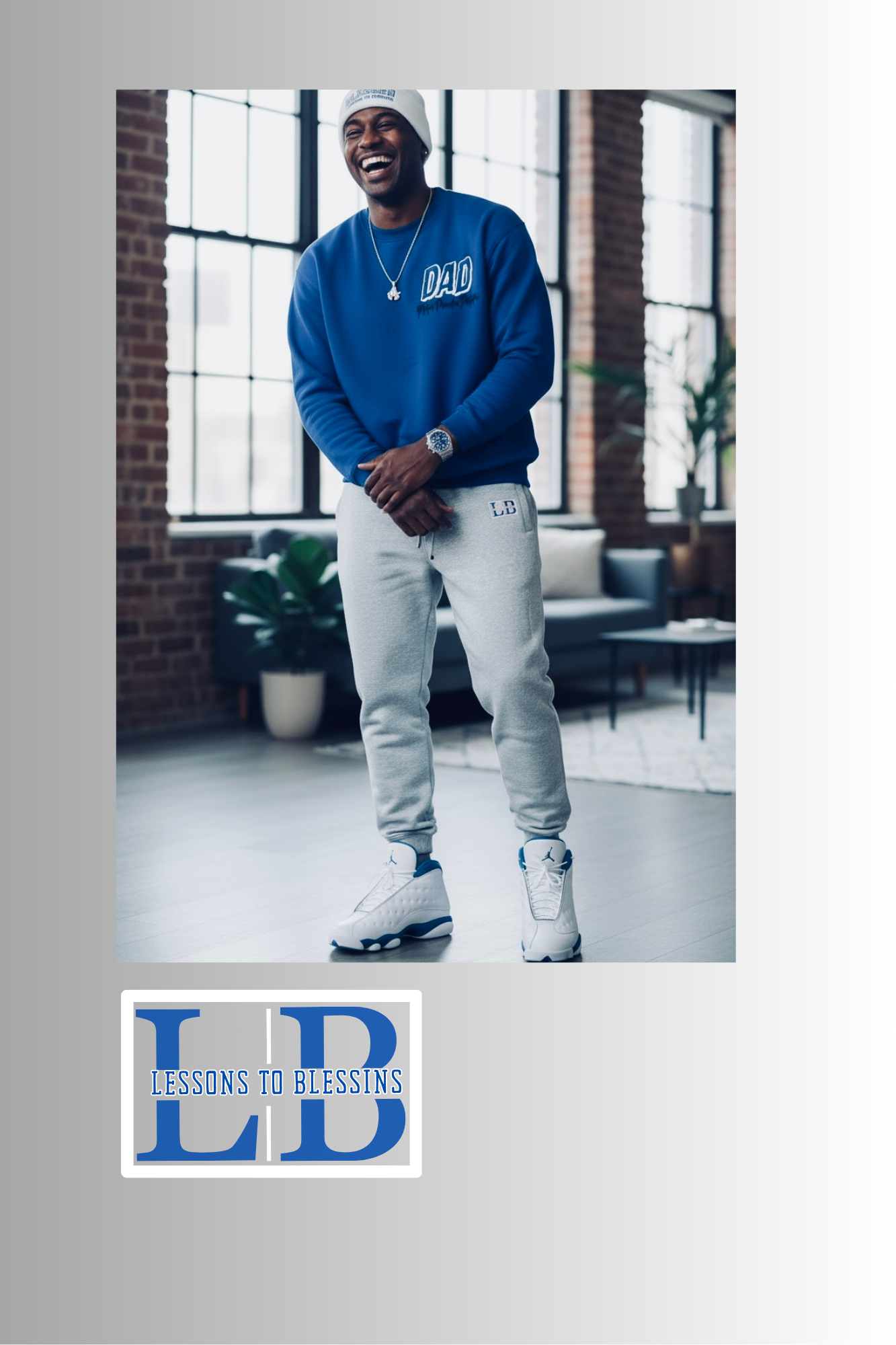 Dad: Mentor, Provider, Protector Puff Print Sweatshirt