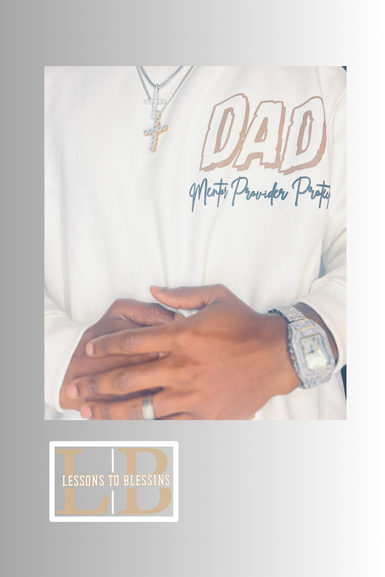 Pre-Order(4-7Wks)- Dad: Mentor, Provider, Protector, Puff Print Sweatshirt